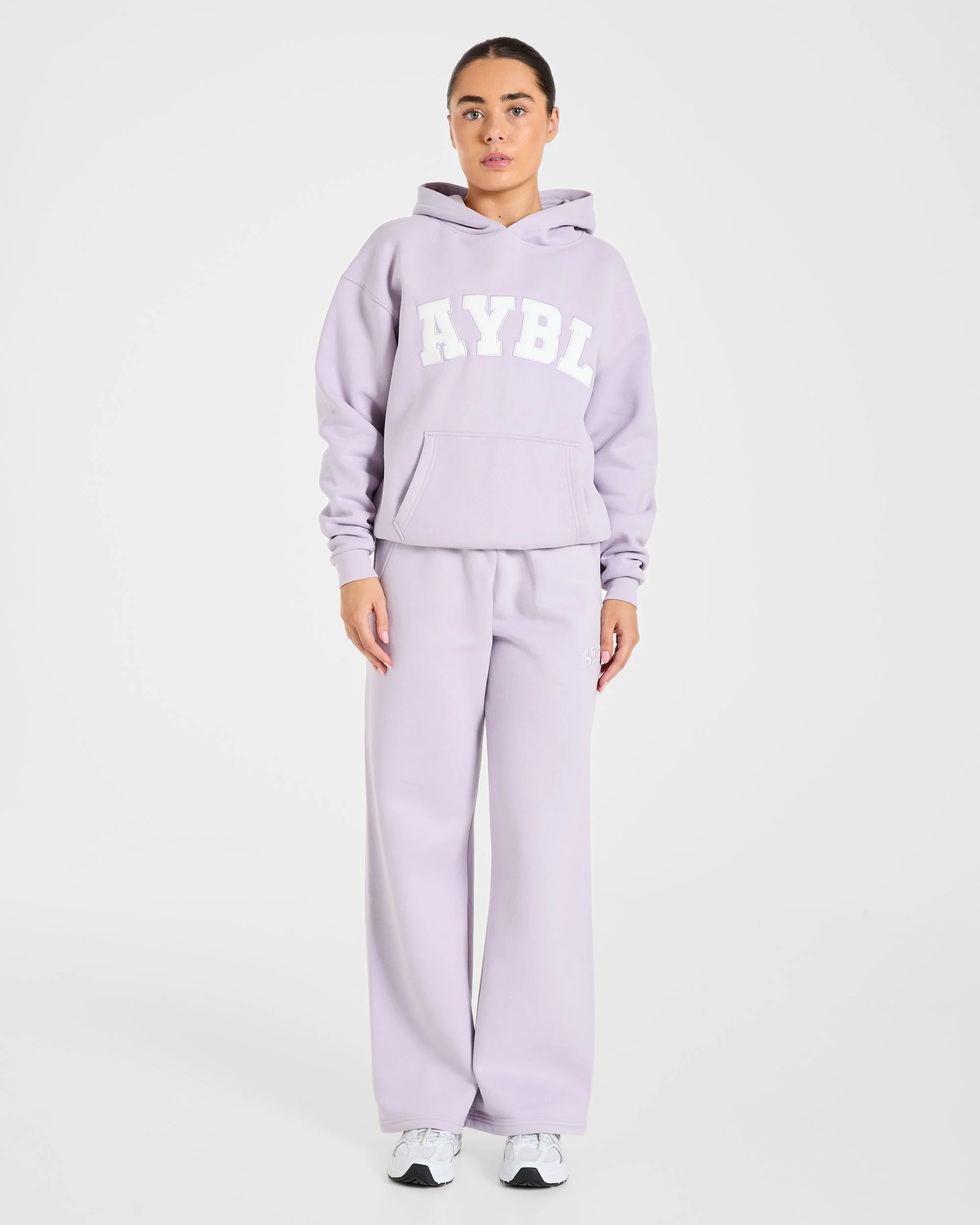 Varsity 2.0 Oversized Straight Leg Joggers - Lilac - Image 3