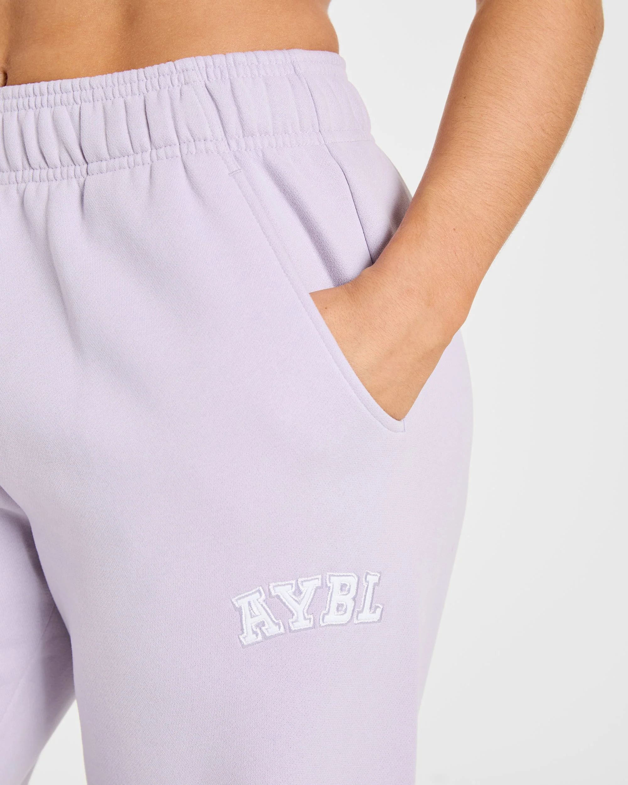 Varsity 2.0 Oversized Straight Leg Joggers - Lilac - Image 5