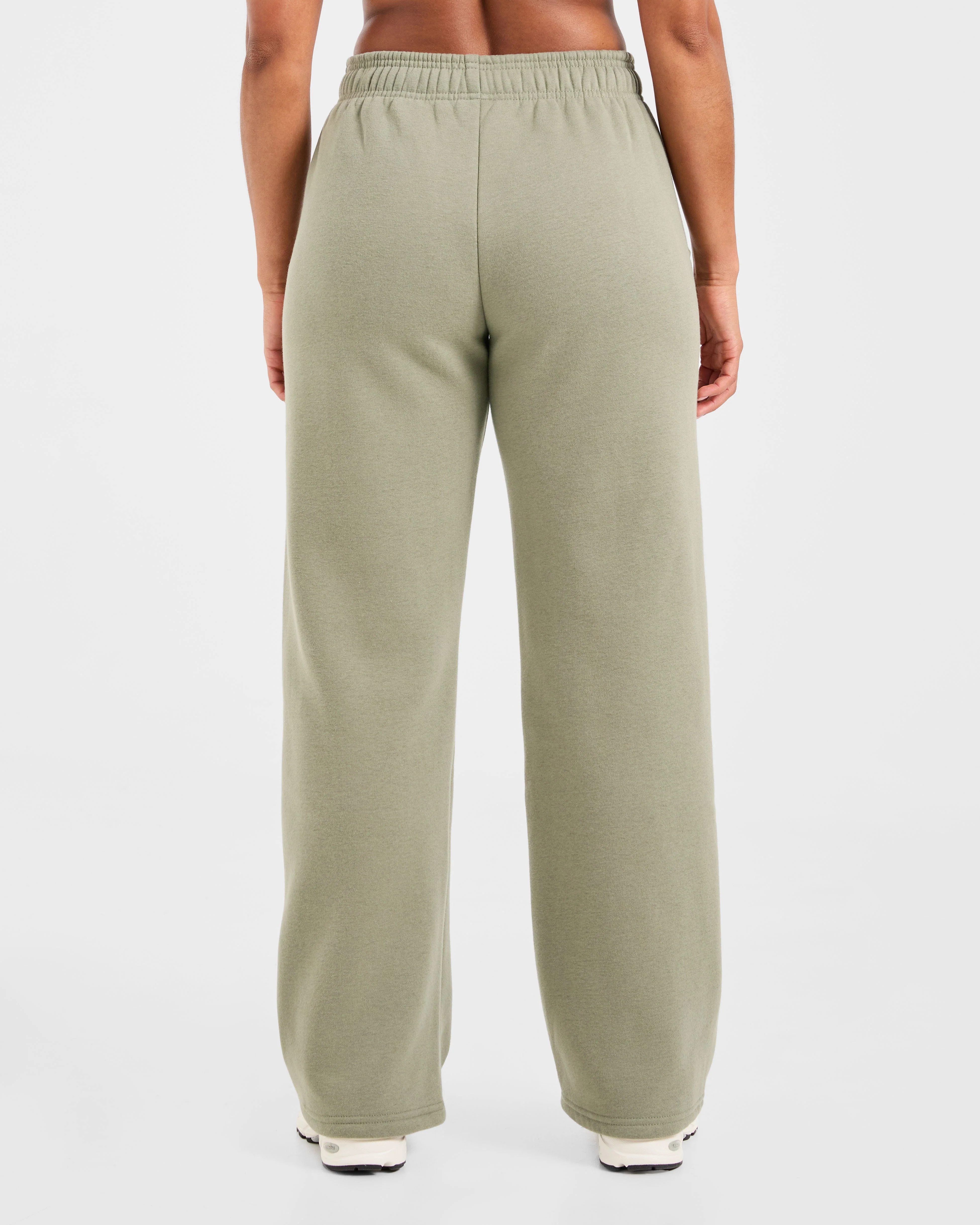 Varsity 2.0 Oversized Straight Leg Joggers - Muted Olive - Image 2