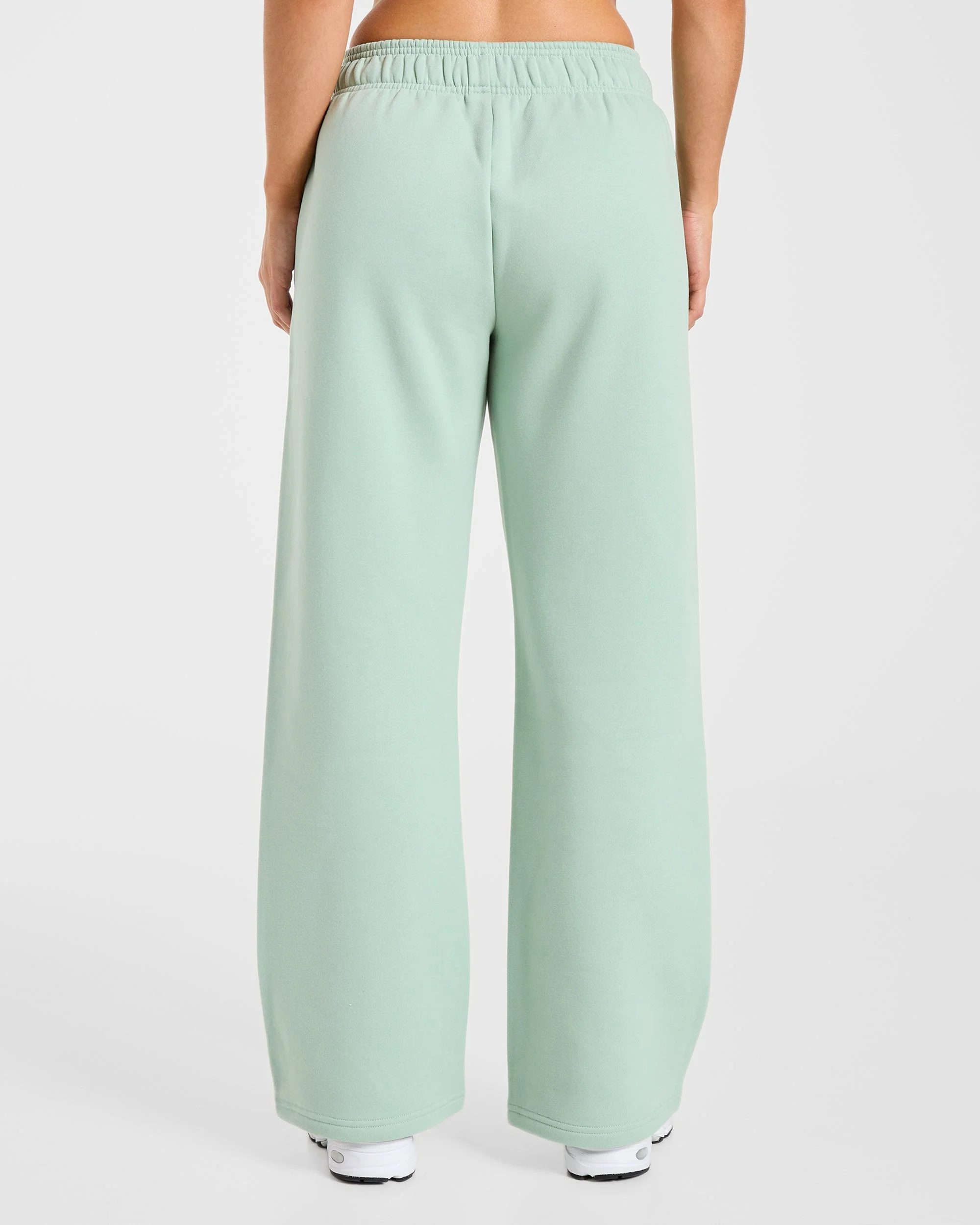 Varsity 2.0 Oversized Straight Leg Joggers - Sage Green - Image 2