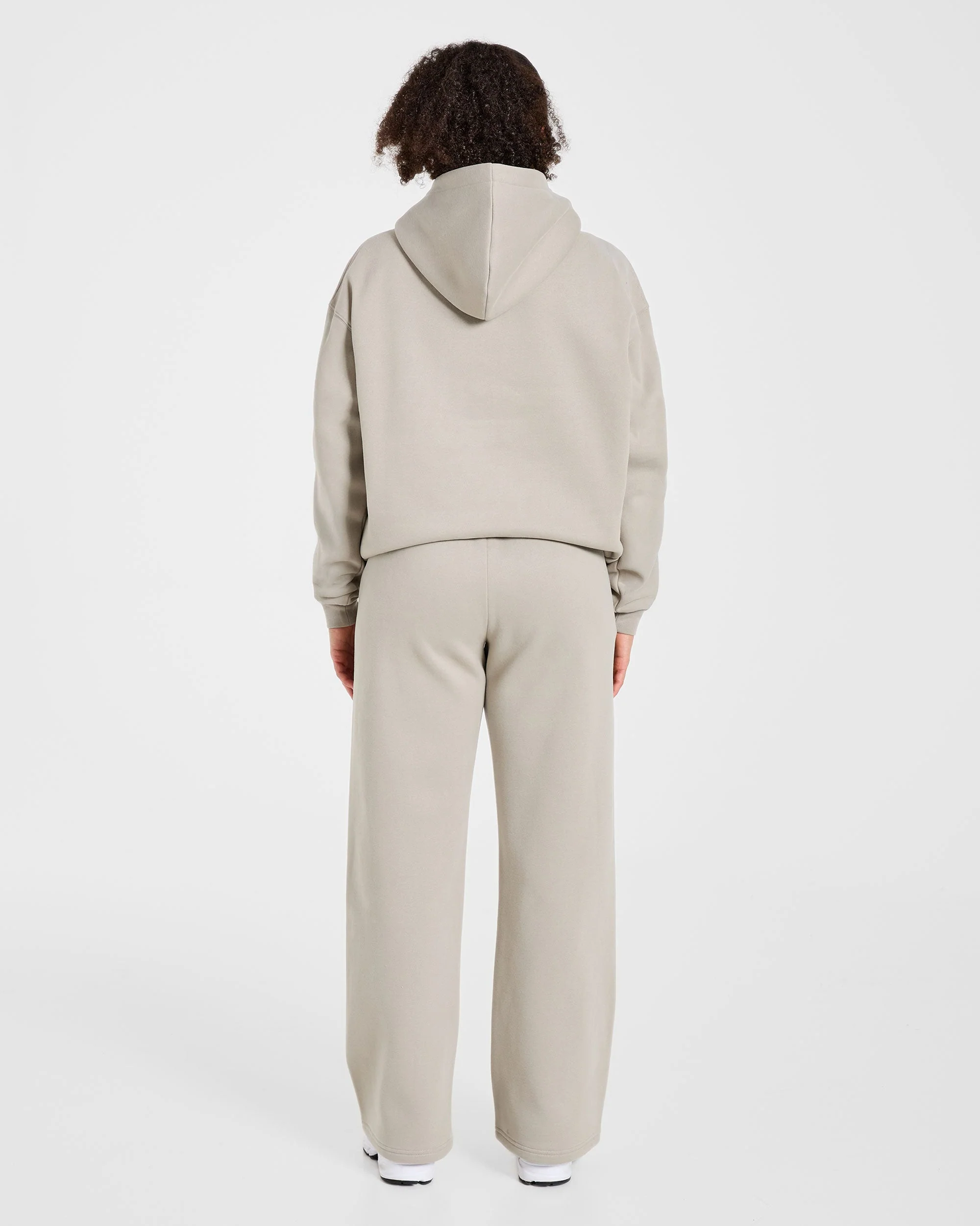 Varsity 2.0 Oversized Straight Leg Joggers - Taupe - Image 4