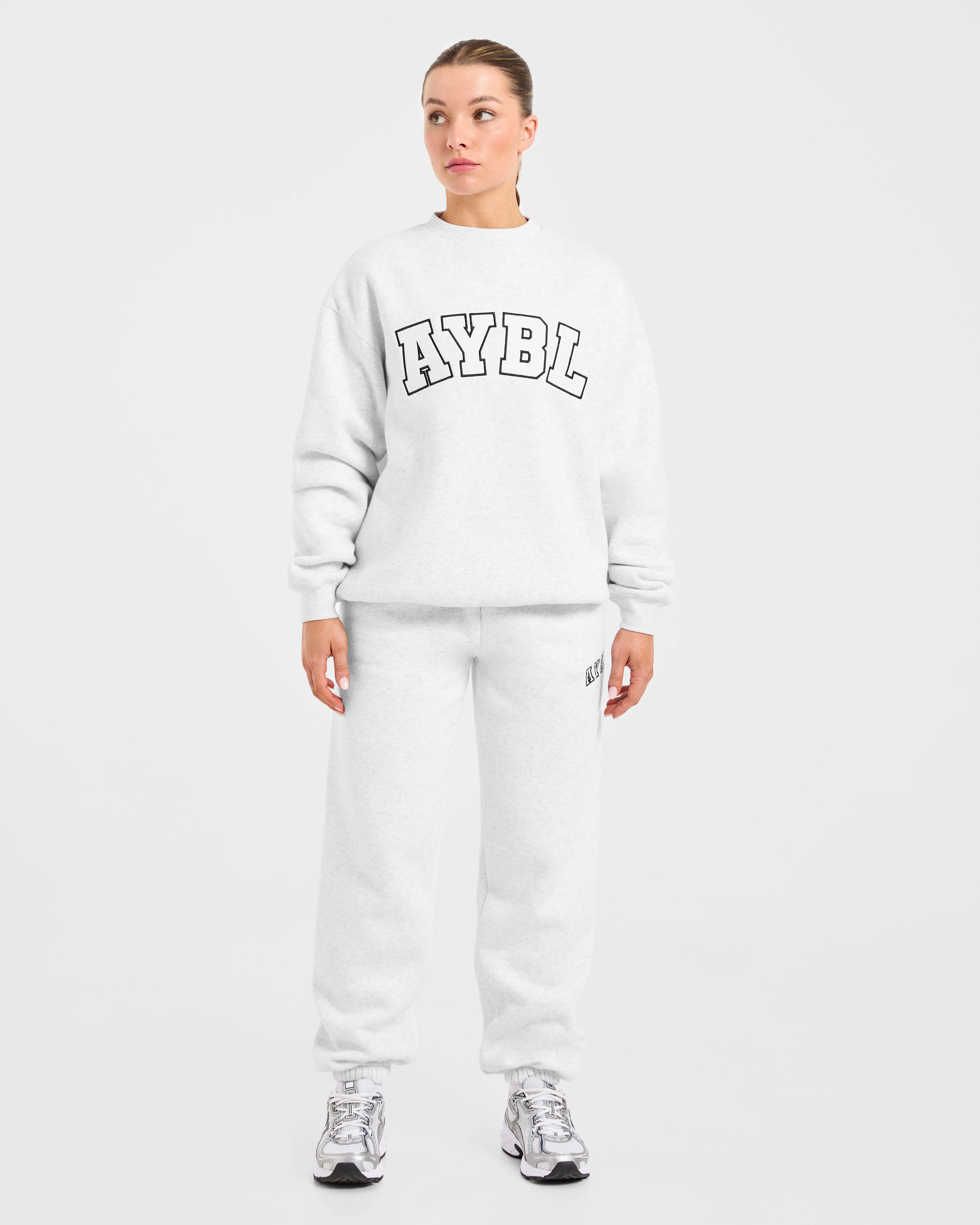 Varsity 2.0 Oversized Sweatshirt - Heather Grey - Image 3