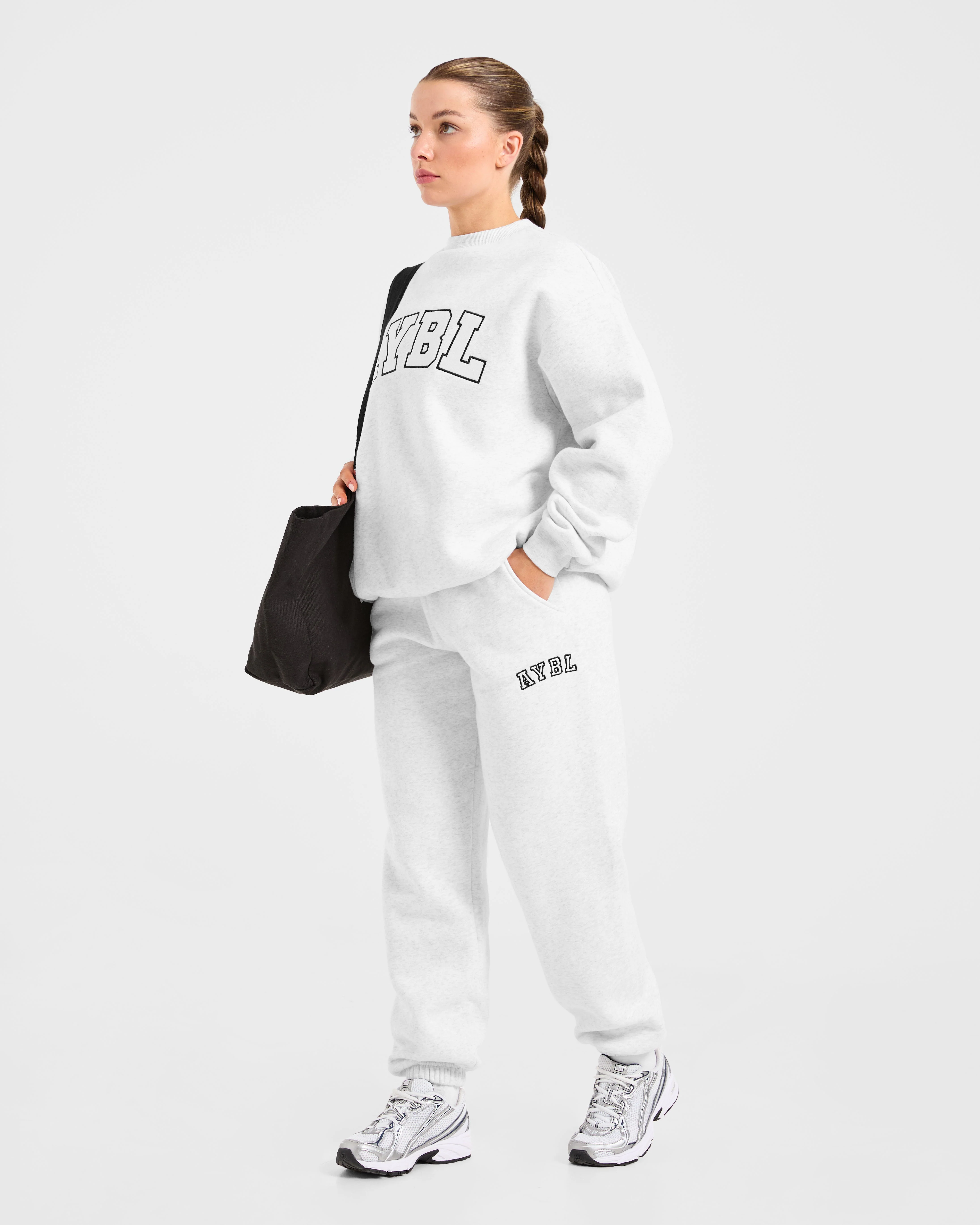 Varsity 2.0 Oversized Sweatshirt - Heather Grey - Image 7