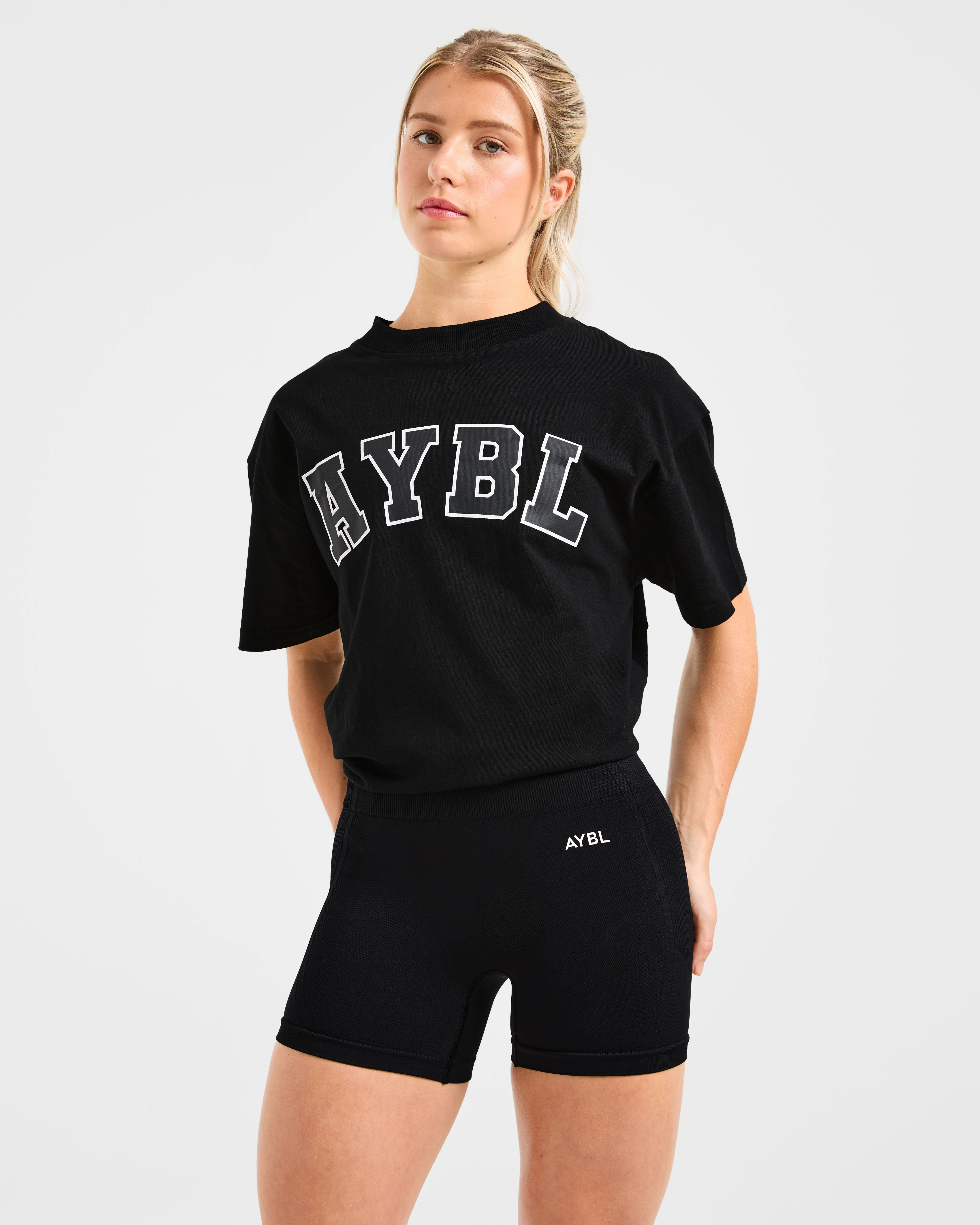 Varsity 2.0 Oversized T Shirt - Black - Image 7