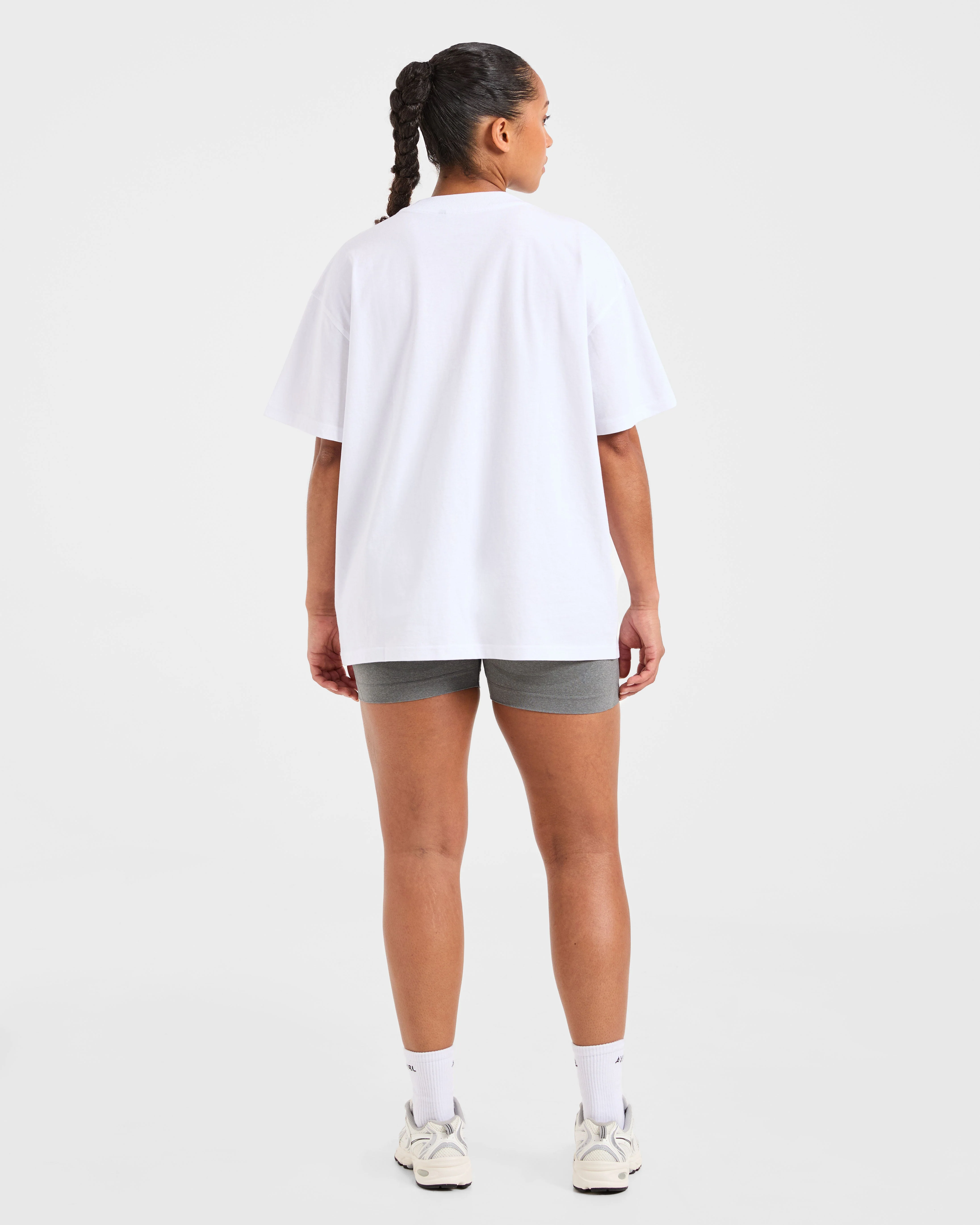 Varsity 2.0 Oversized T Shirt - White - Image 4