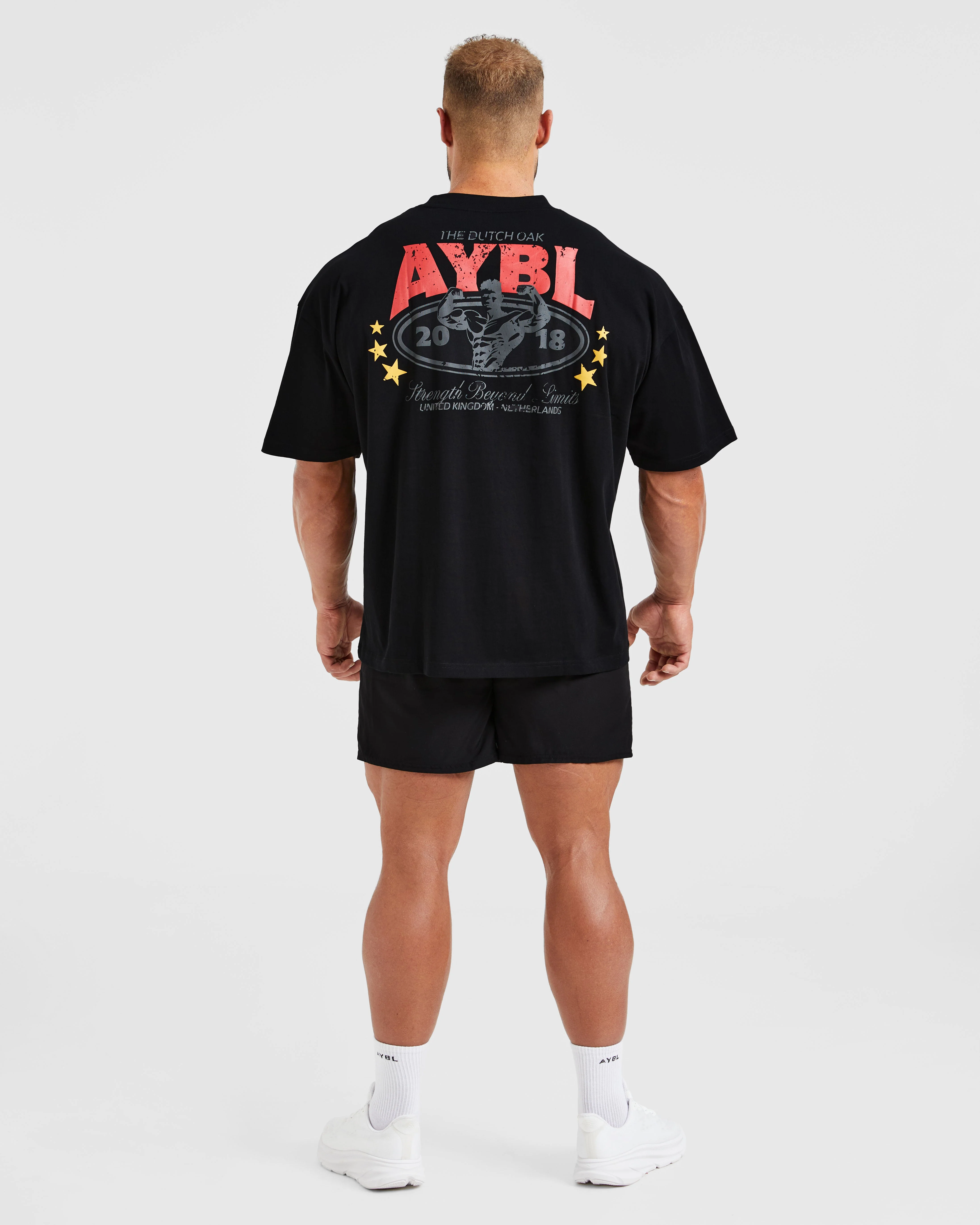 Wesley Vissers X Beyond Limits Oversized T Shirt - Black/Charcoal - Image 4