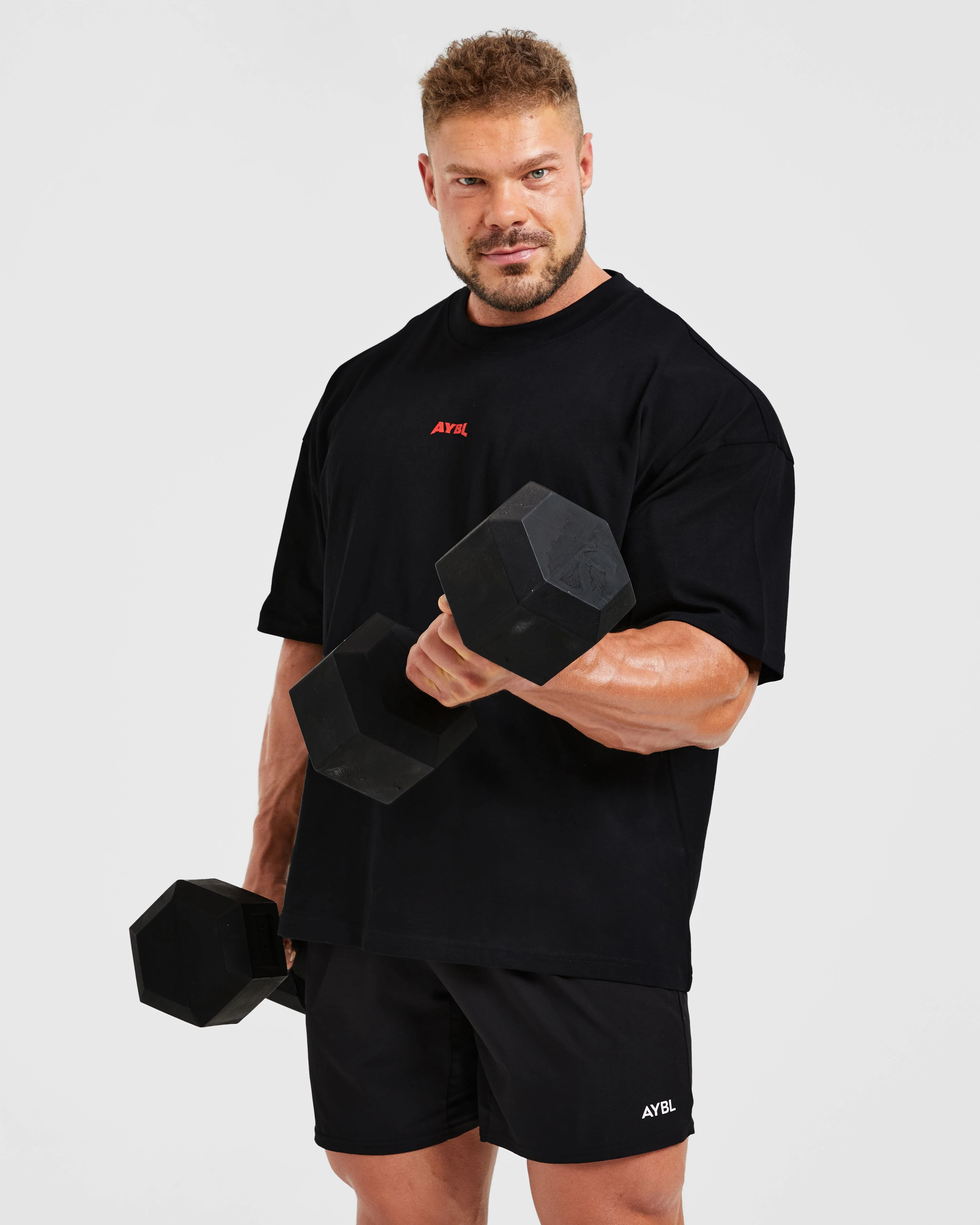 Wesley Vissers X Beyond Limits Oversized T Shirt - Black/Charcoal - Image 7