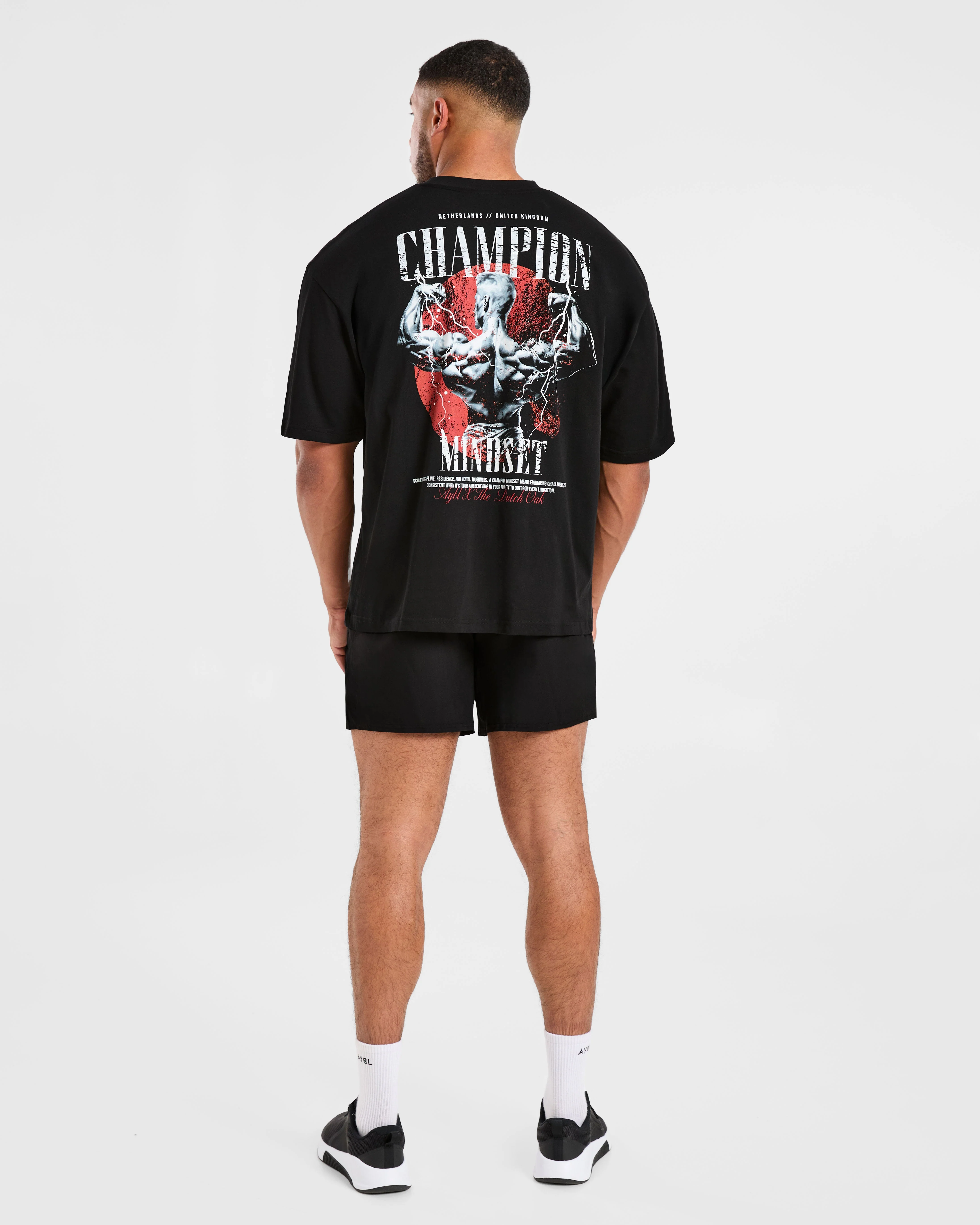 Wesley Vissers x Champion Mindset Oversized T Shirt - Black - Image 4